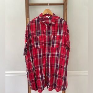 Plaid Shirt Dress